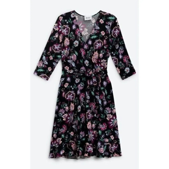 Leota Libby Faux Wrap Knit Dress - Picture 1 of 12